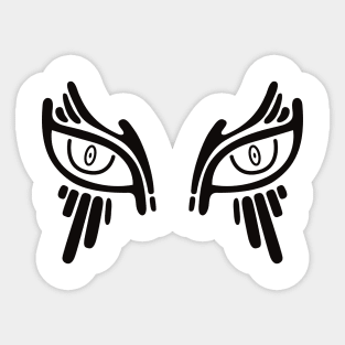 Abstract tribal tattoo with eye concept No. A22 Sticker